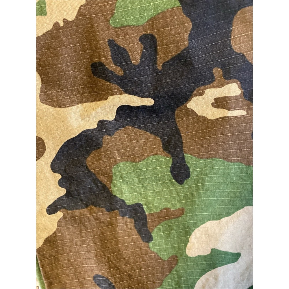 HUF Pants Mens L Green Camo Ripstop Drawstring Waist Relaxed Fit Streetwear - Picture 3 of 5